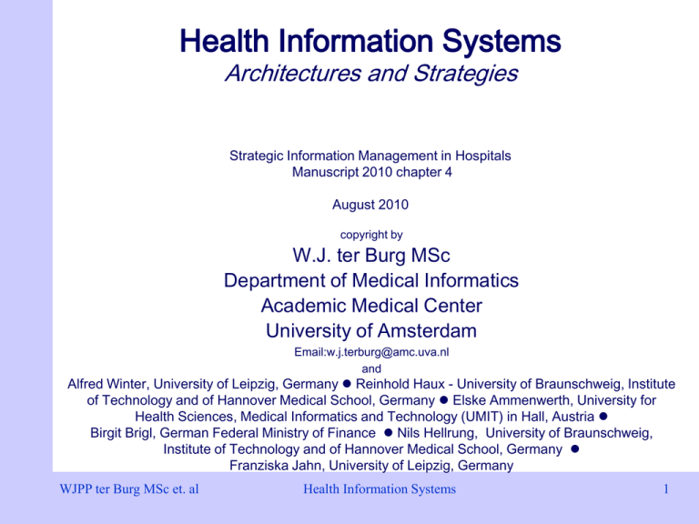 Health Information Systems