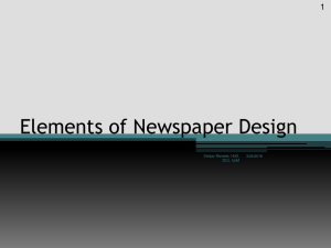 Elements of Newspaper Design