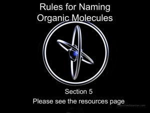 Basic organic nomenclature