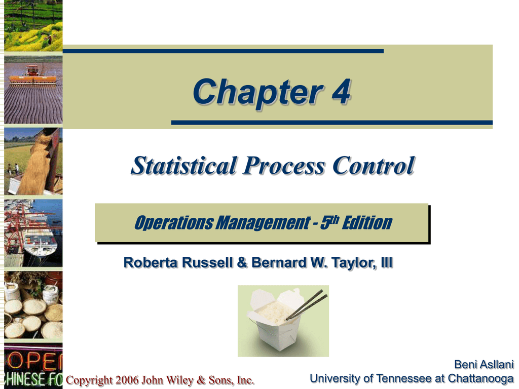 thesis on statistical process control