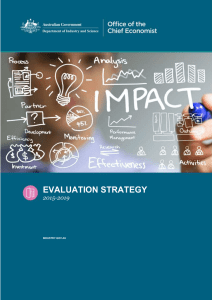 What is evaluation? - Department of Industry, Innovation and Science