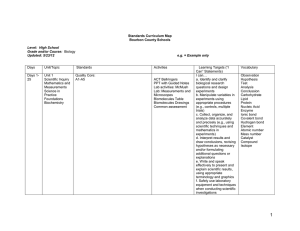 Biology - Bourbon County Schools