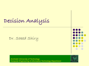 Decision Analysis