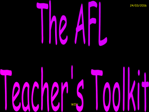 AFL toolkit finished