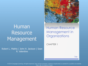 Human Resource Management in Organizations