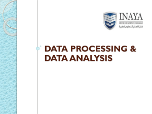 data processing & data analysis