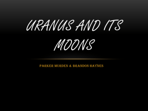 Uranus and its moons