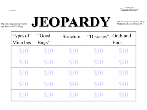 Microbe Jeopardy