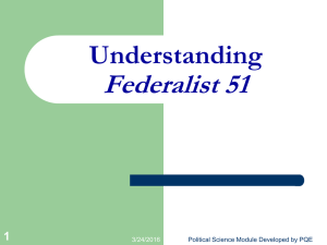Federalist 51 Reading Guide