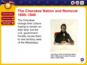 the Cherokee