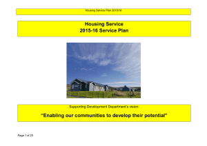 Directorate Plan Template - Shetland Islands Council