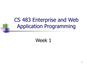 CS483_Wk1_Slides - Regis University: Academic Web Server