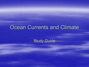 Ocean Currents and Climate Power Point