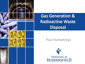 Gas Generation & Radioactive Waste Disposal