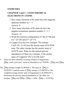 EXERCISES CHAPTER 2 and 3