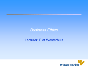 Employees and Business Ethics - Personal web pages for people of