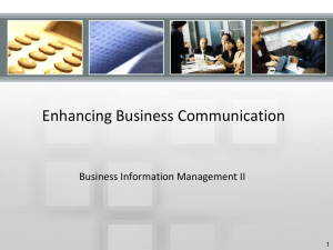 Enhancing Business Communication