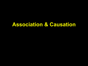 Association & Causation