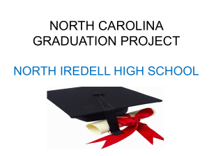 north carolina graduation project north iredell high school