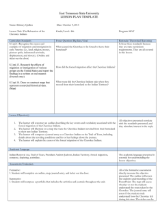 East Tennessee State University LESSON PLAN TEMPLATE Name