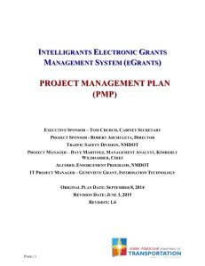 Project Management Plan - New Mexico Department of Information
