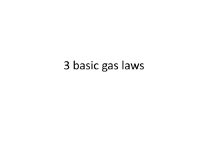 3 basic gas laws