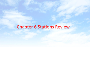 Chapter 6 Stations Review
