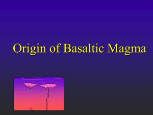Origin of Basaltic Magma