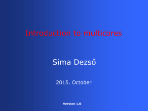 2. Classification of multicore processors