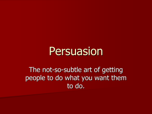 Persuasion - Teacher Pages