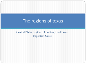 The regions of texas