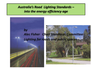 Australia's Road Lighting Standards – into the energy