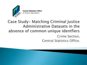 Recorded Crime Statistics - Central Statistics Office