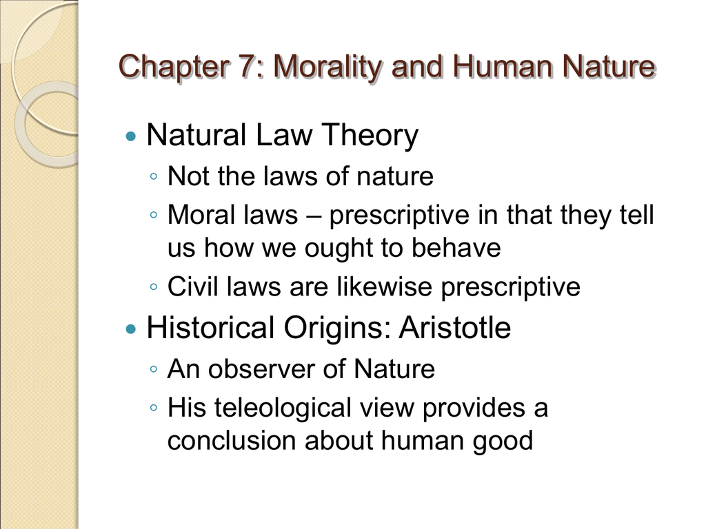 Chapter 5: Kant's Moral