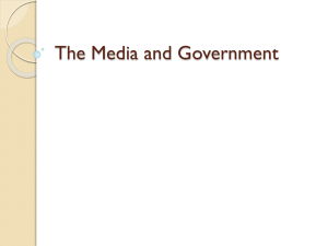 The Media and Government