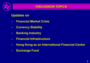 Hong Kong Economic and Monetary Developments and Prospects