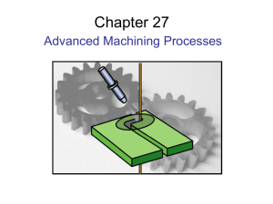 Chapter 26: Advanced machining processes