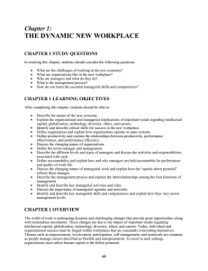 Chapter 1: The Dynamic New Workplace
