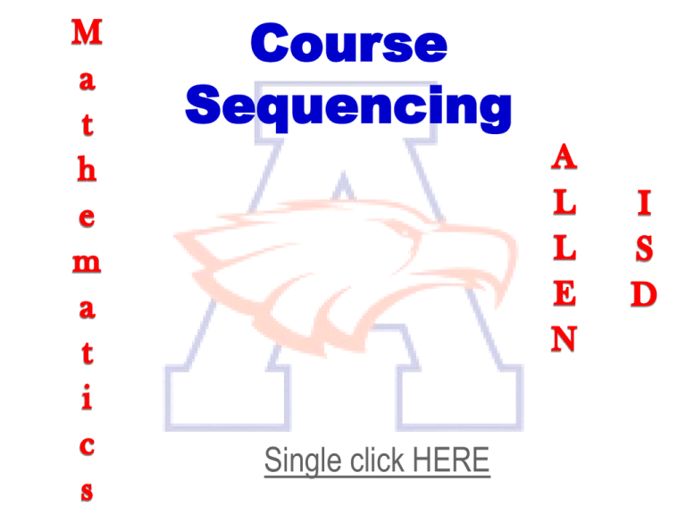 Math course sequencing