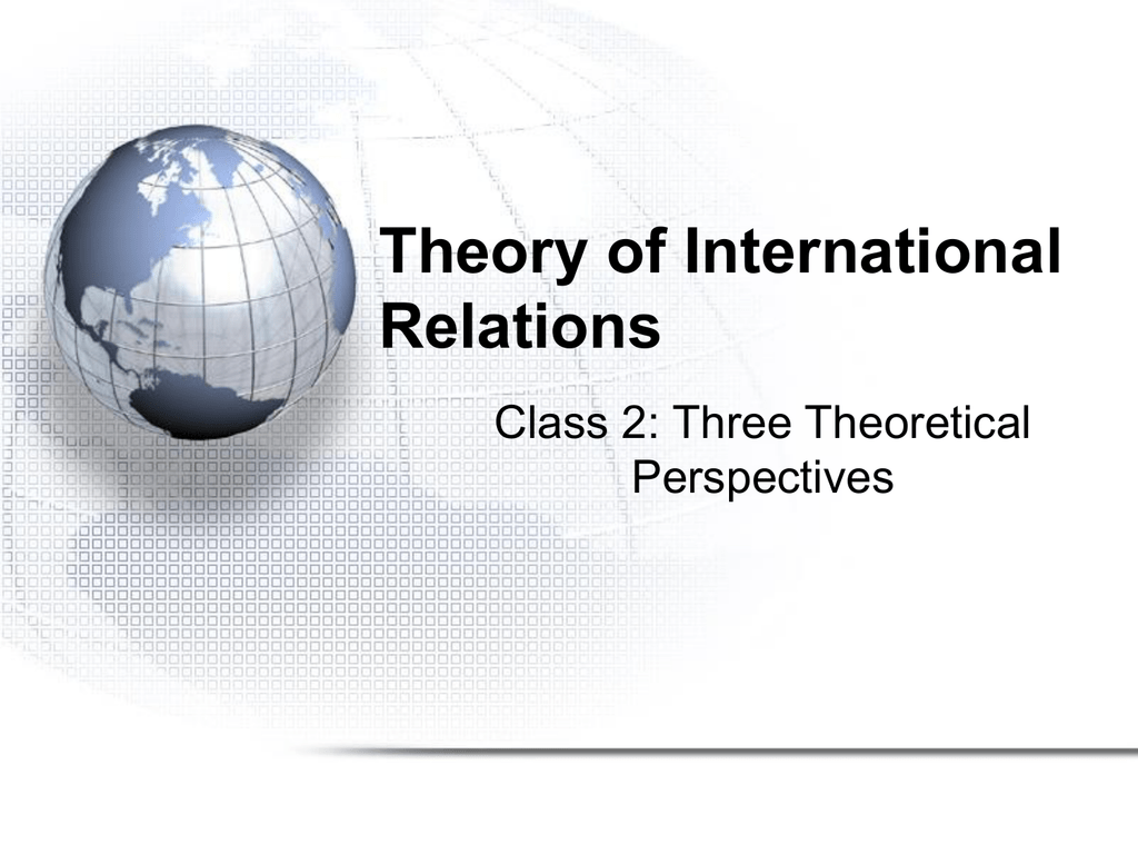 case study in international relations