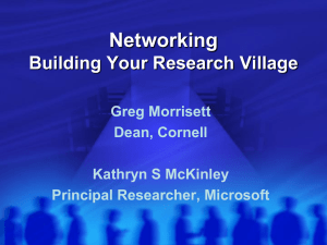 Career Networking - Computing Research Association