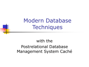 Modern Database Techniques - hs