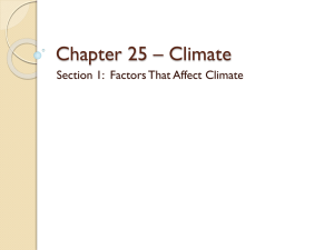 Chapter 25 * Climate - Ms. Wheeler's Science Page