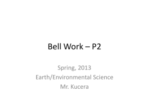 Bell Work * P2