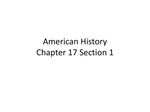 AMH Chapter 17 Section 1