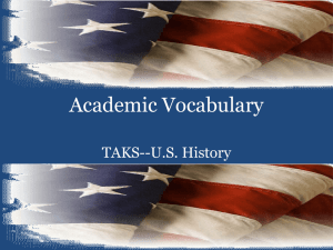 Academic Vocabulary - Denton Independent School District