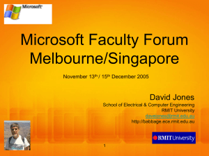 Microsoft Faculty Forum Melbourne November