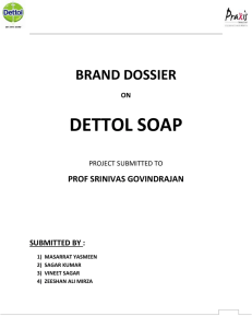 brand dossier on dettol soap