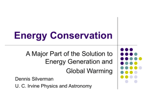Energy Conservation - UCI Physics and Astronomy
