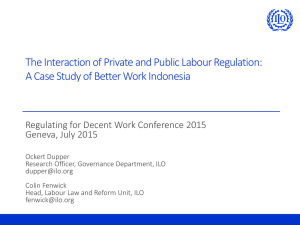 RDW 2015 - Conference of the Regulating for Decent Work Network